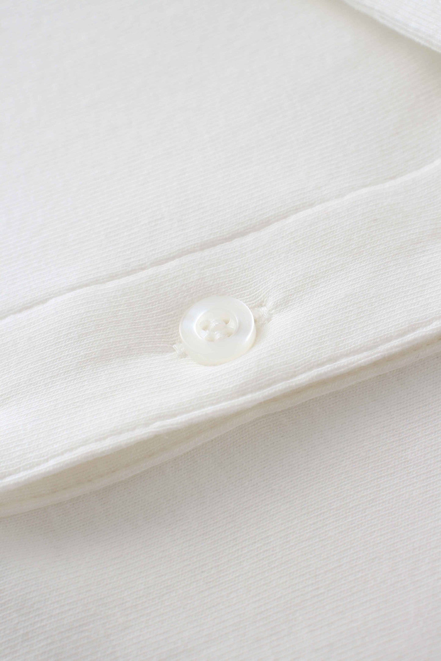 Collared Bomber Tee-White