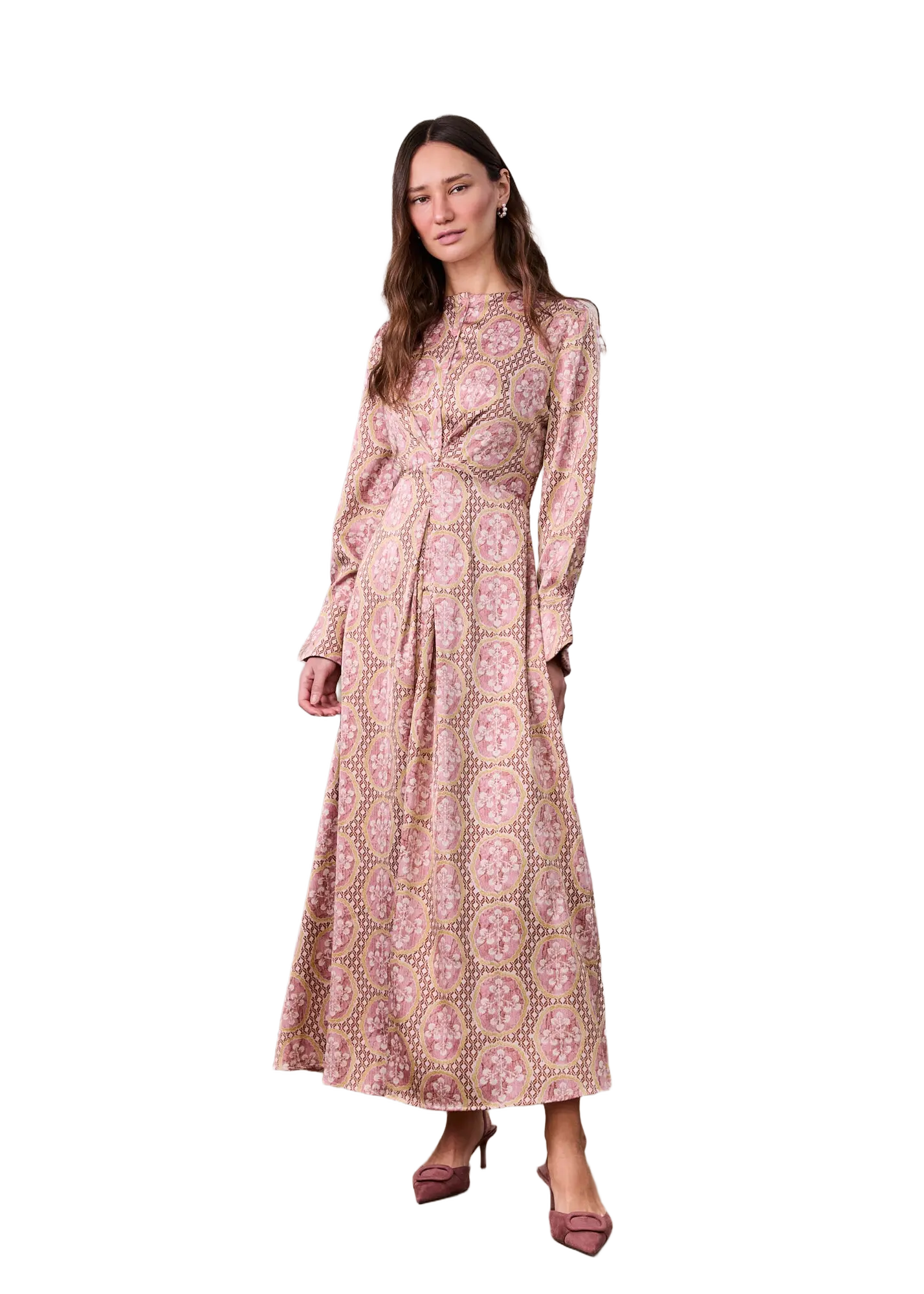 The Empress Dress Pink Elegant Silhouette Soft Fabric Date Night Dress