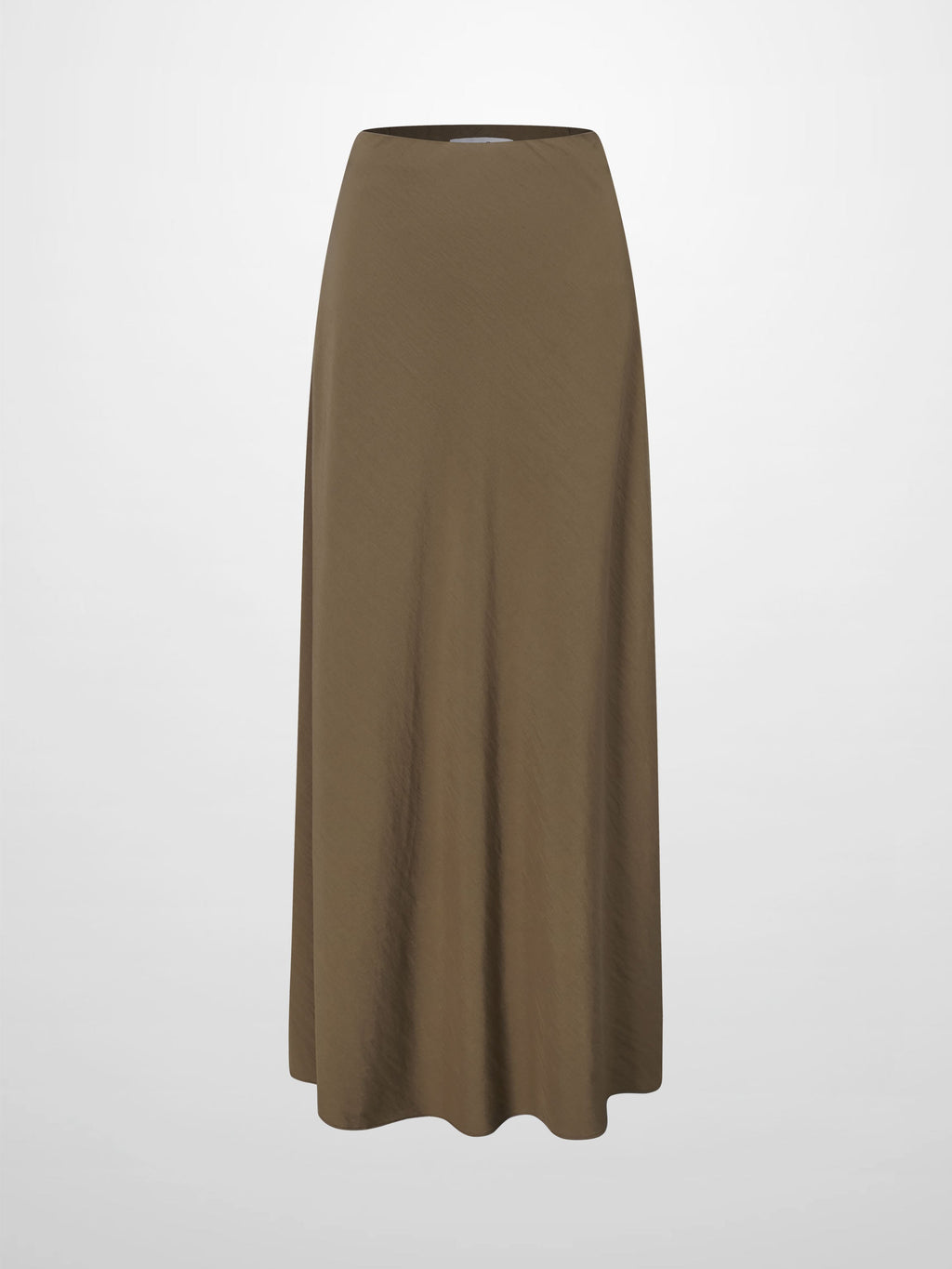 Brown 37-Inch Crinkle Skirt Lightweight Comfortable Stylish