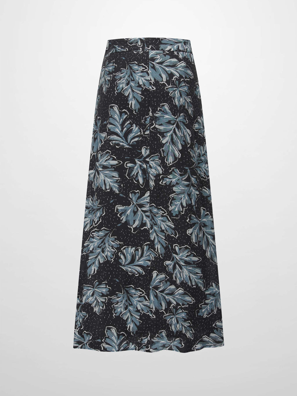 Blue Floral Gathered Overlay Skirt Elegant Dressy SS26
