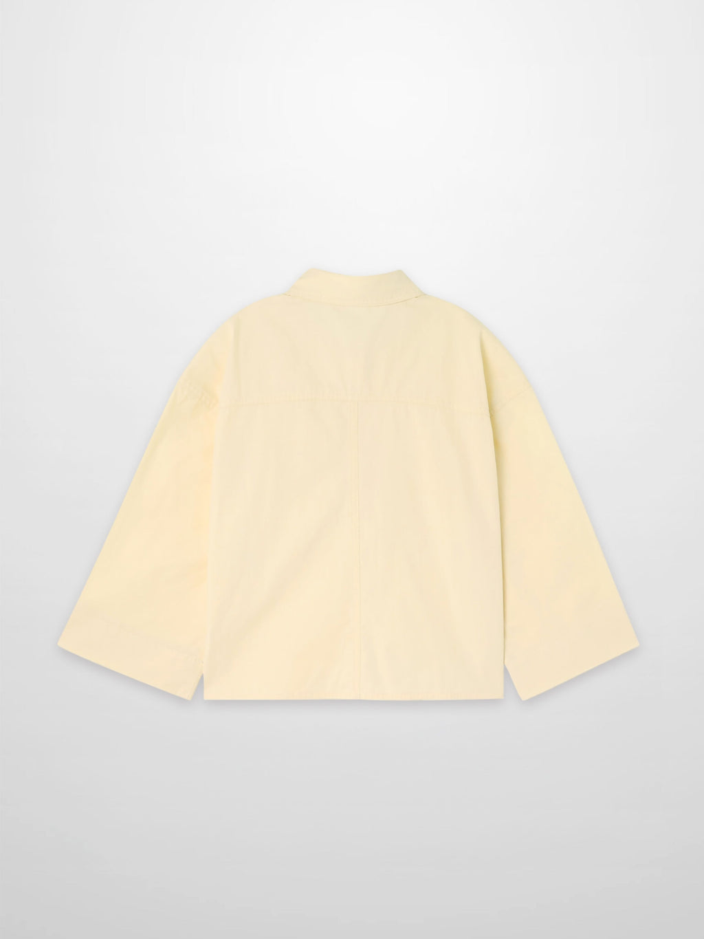 Yellow Cotton Crop Blouse Lightweight Summer Top Casual Chic