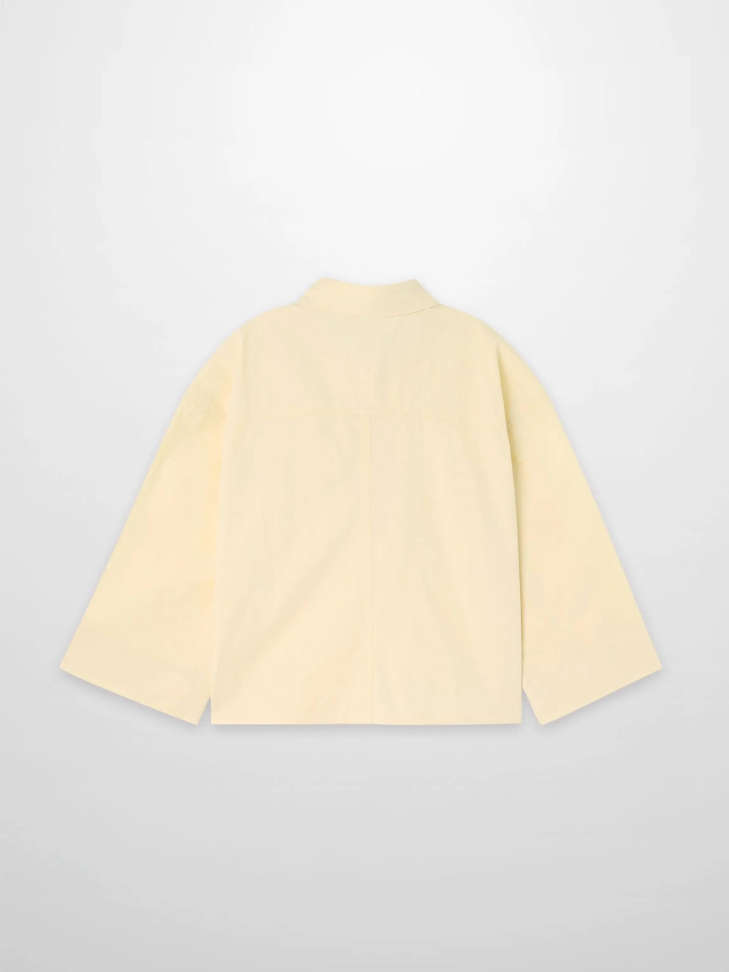 Yellow Cotton Crop Blouse Lightweight Summer Top Casual Chic