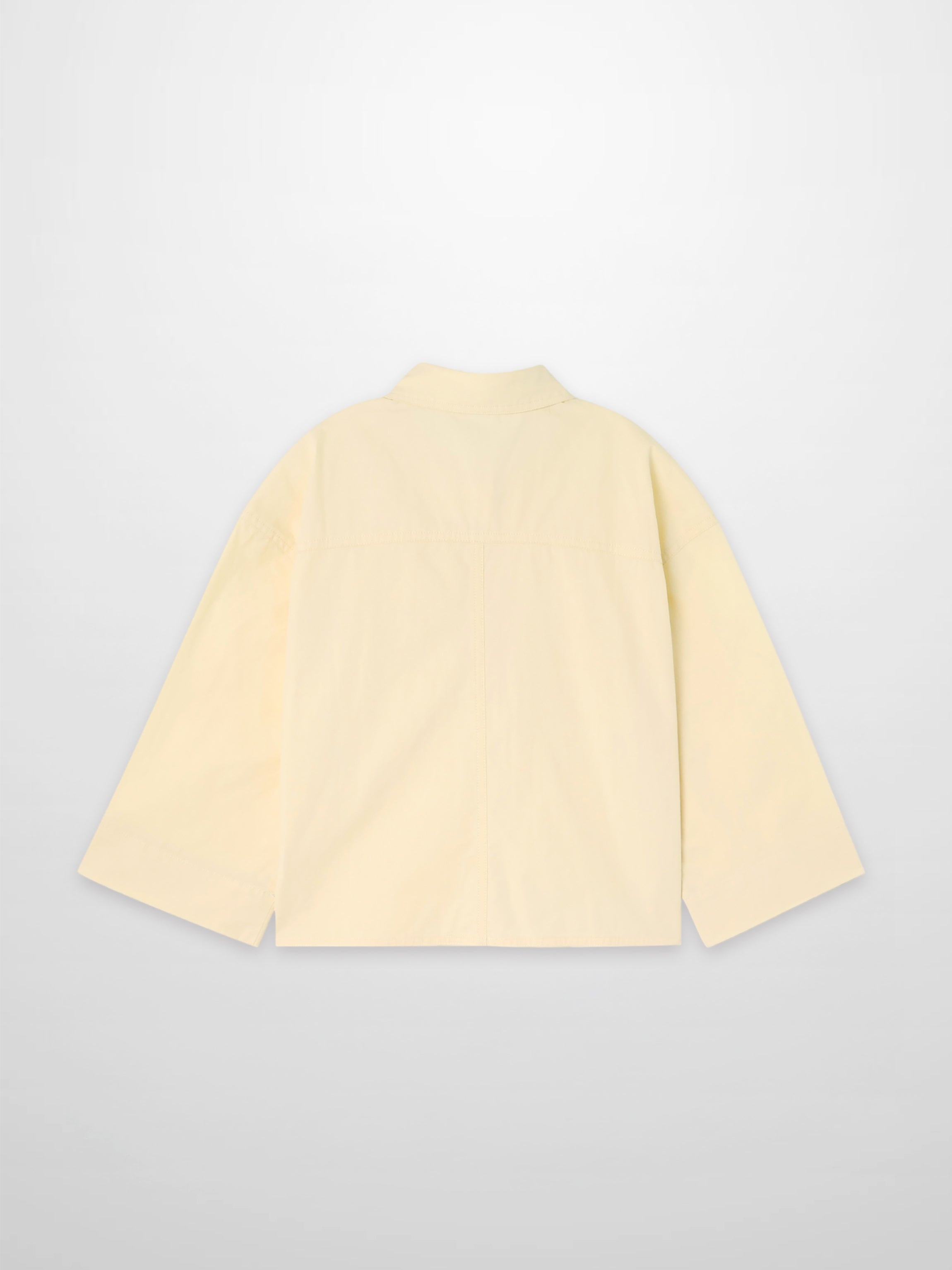 Yellow Cotton Crop Blouse Lightweight Summer Top Casual Chic