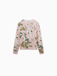 Printed Sweater Spring Flower Lightweight Floral Sweater for Women