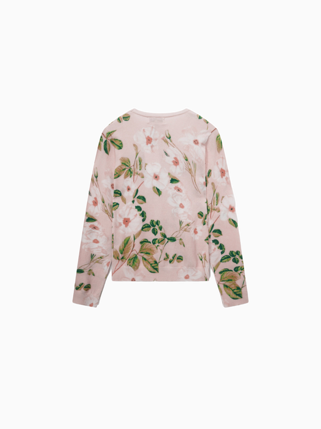 Printed Sweater Spring Flower Lightweight Floral Sweater for Women