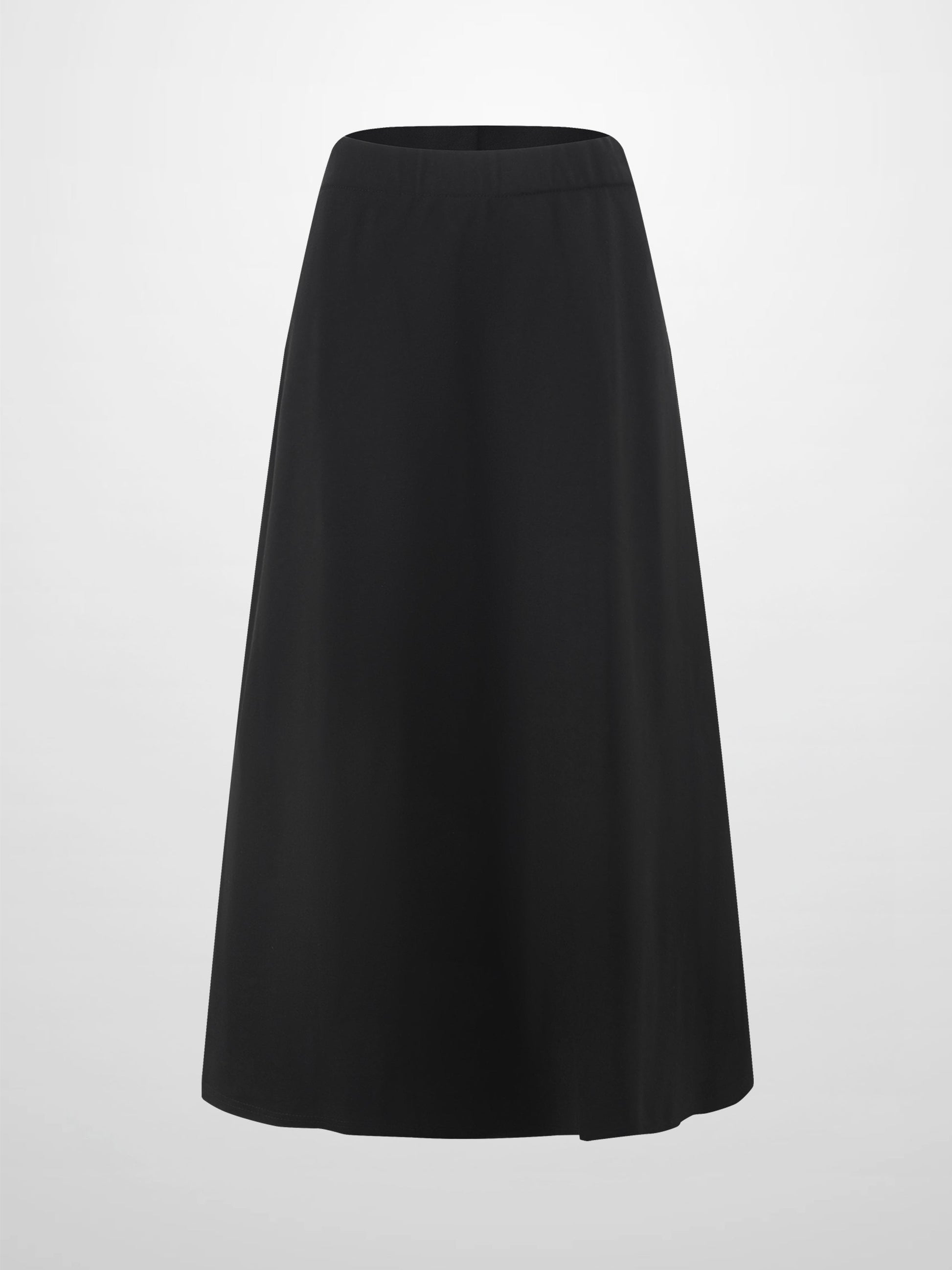 Lightweight Black 3-Panel Skirt 29 Inch Casual Essential-1