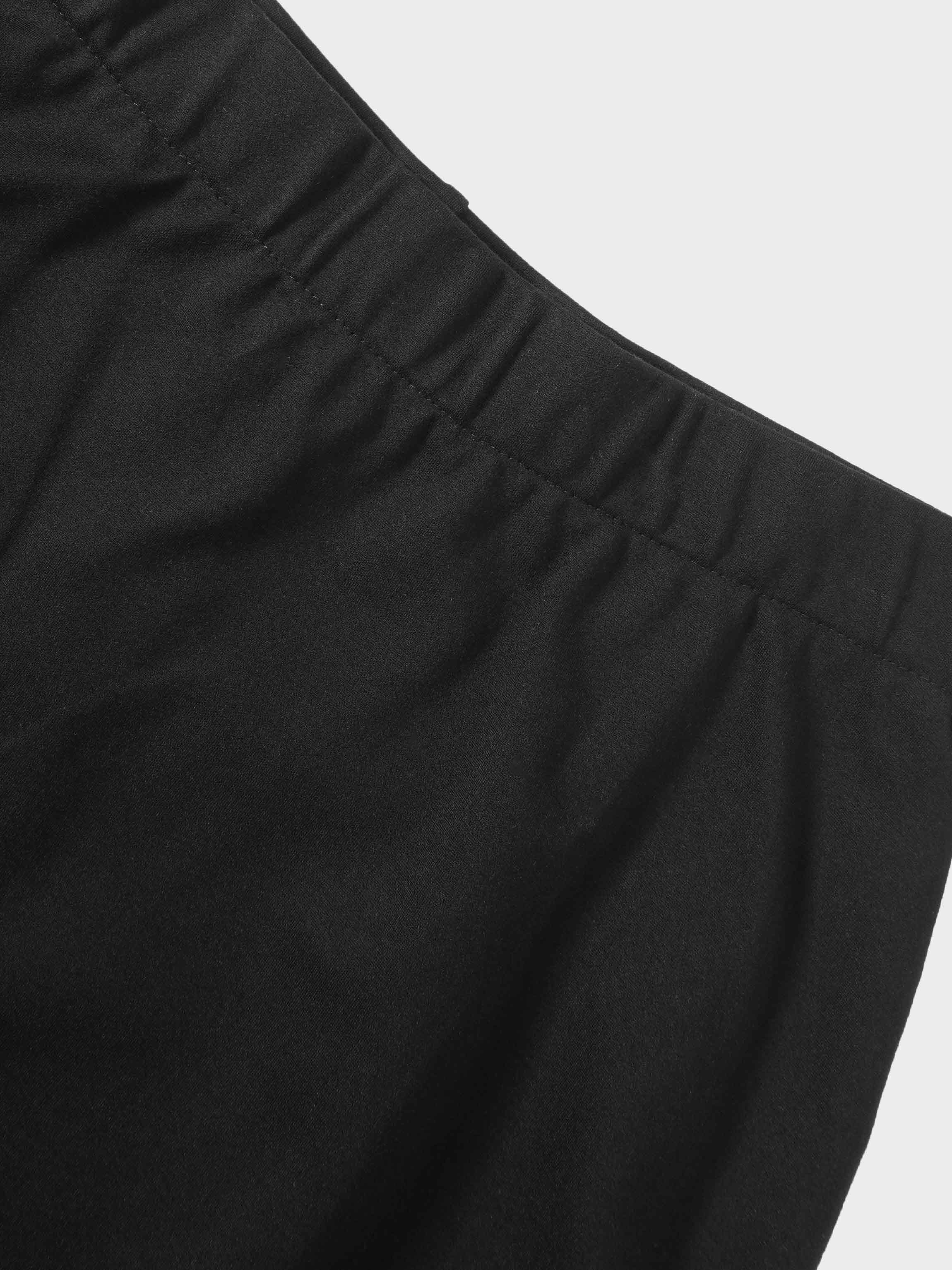 Lightweight Black 3-Panel Skirt 29 Inch Casual Essential-3