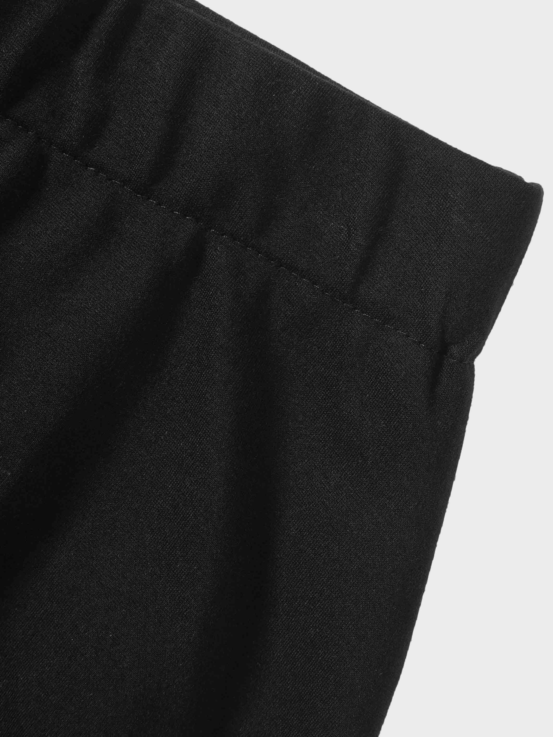 Lightweight Black 3-Panel Skirt 29 Inch Casual Essential-4