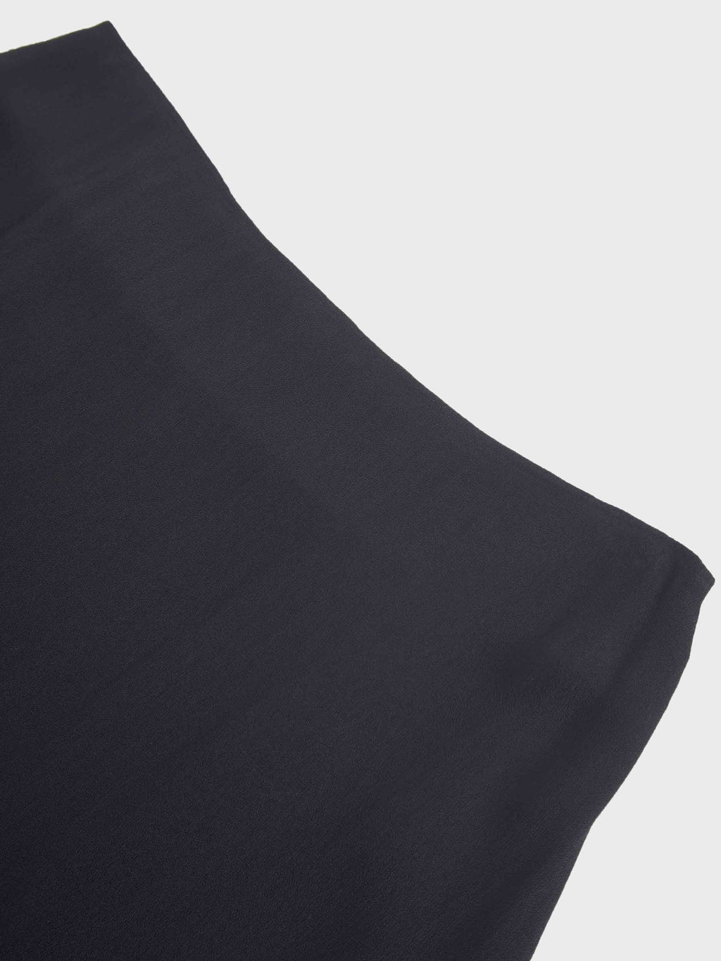Curved Hem Black Maxi Skirt Elegant Dressy Women's Skirts-3
