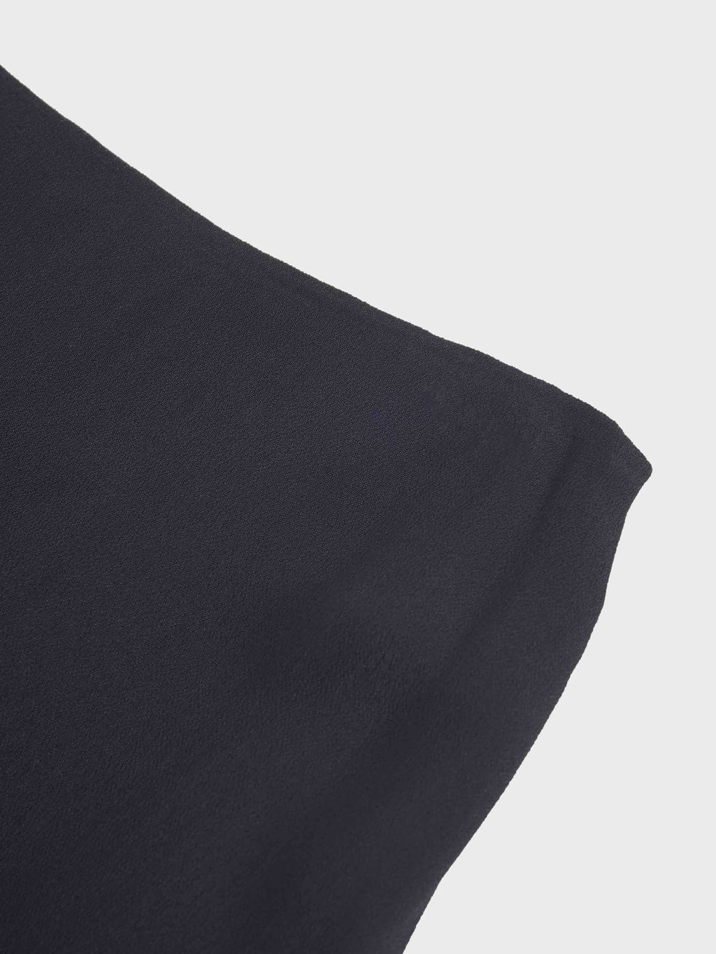 Curved Hem Black Maxi Skirt Elegant Dressy Women's Skirts-4