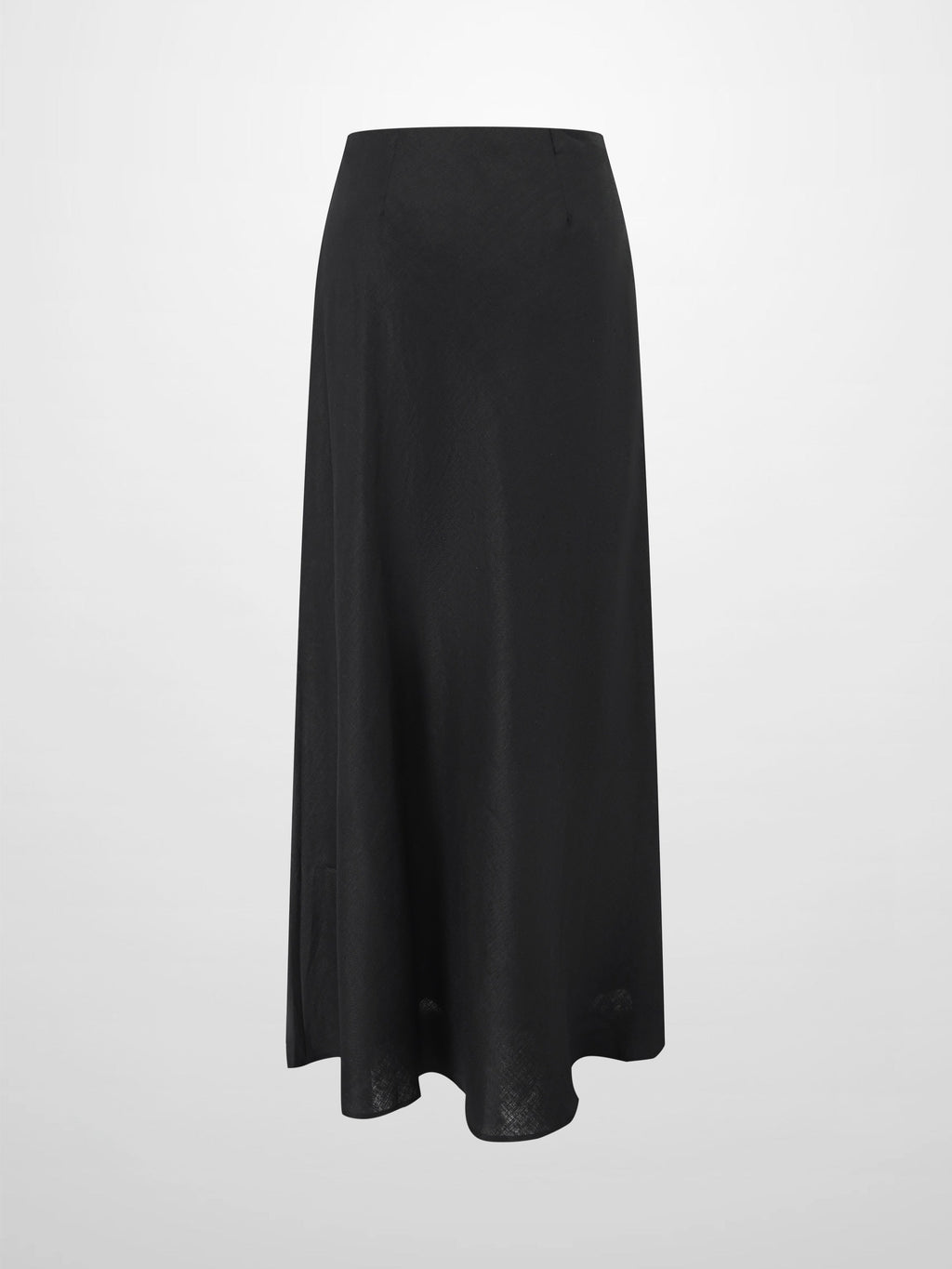 Black Linen Slip Skirt Women’s Summer Casual Basic Skirt