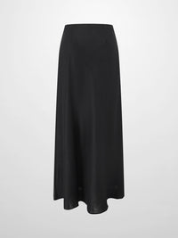 Black Linen Slip Skirt Women’s Summer Casual Basic Skirt