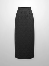 Quilted Puff Skirt Black Women Dressy Holiday Party FW26-1