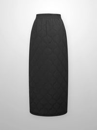 Quilted Puff Skirt Black Women Dressy Holiday Party FW26-2