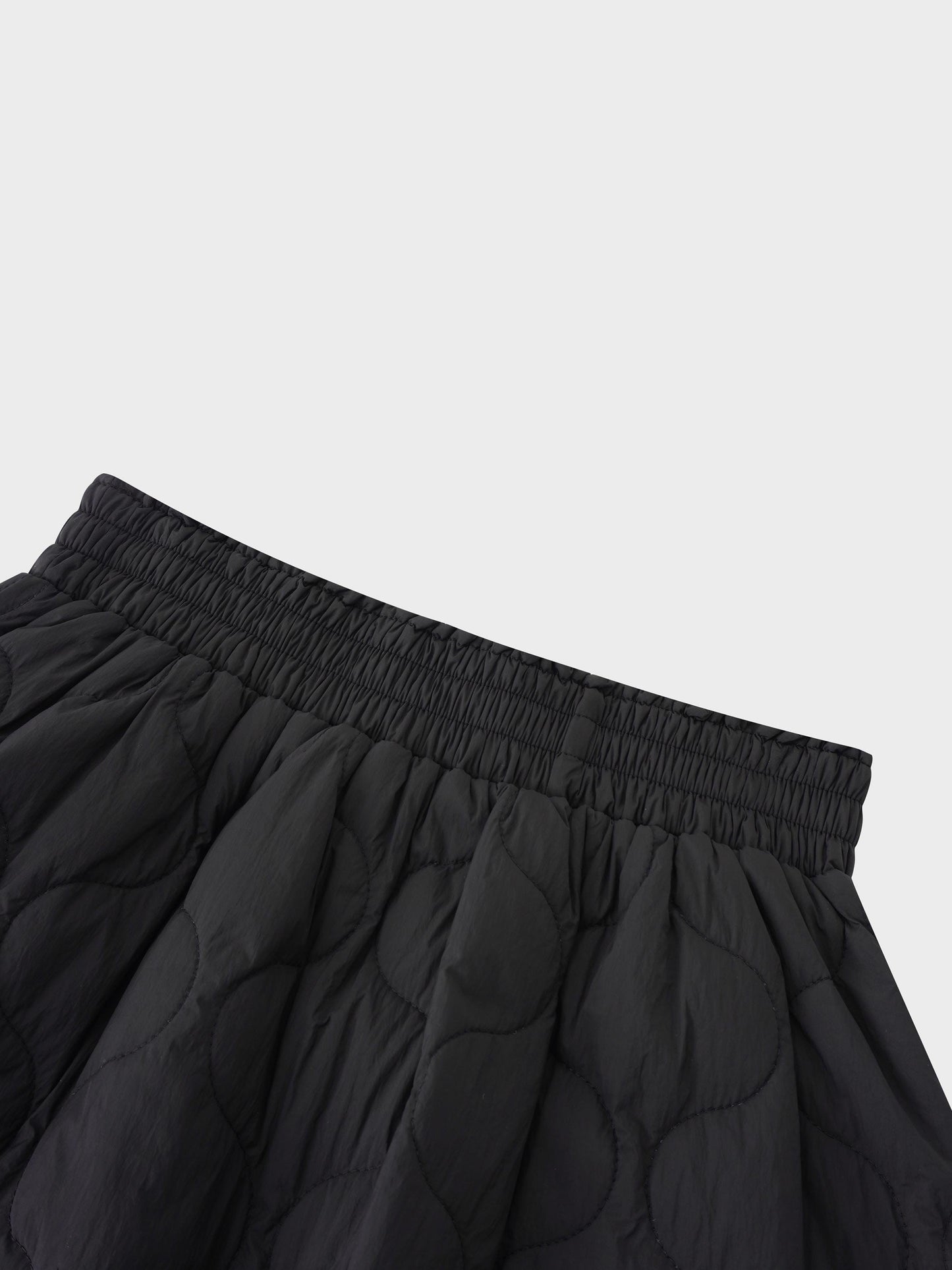Quilted Puff Skirt Black Women Dressy Holiday Party FW26-3