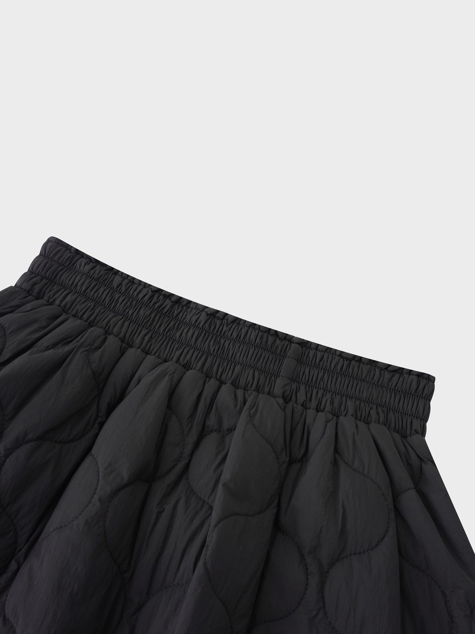 Quilted Puff Skirt Black Women Dressy Holiday Party FW26-3