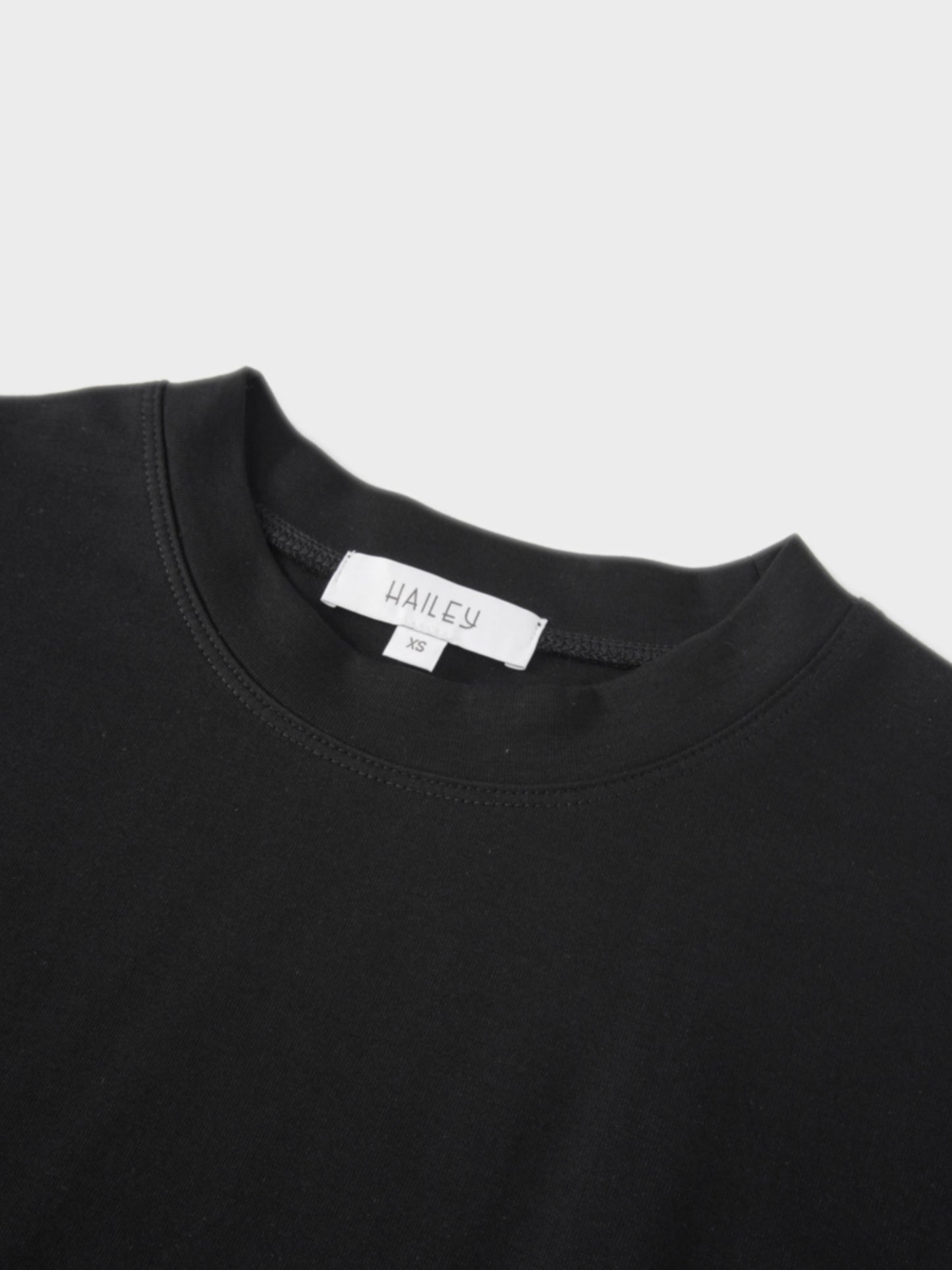 Black Side Tie T-Shirt Dress Casual Relaxed Fit New Arrival SS26-3