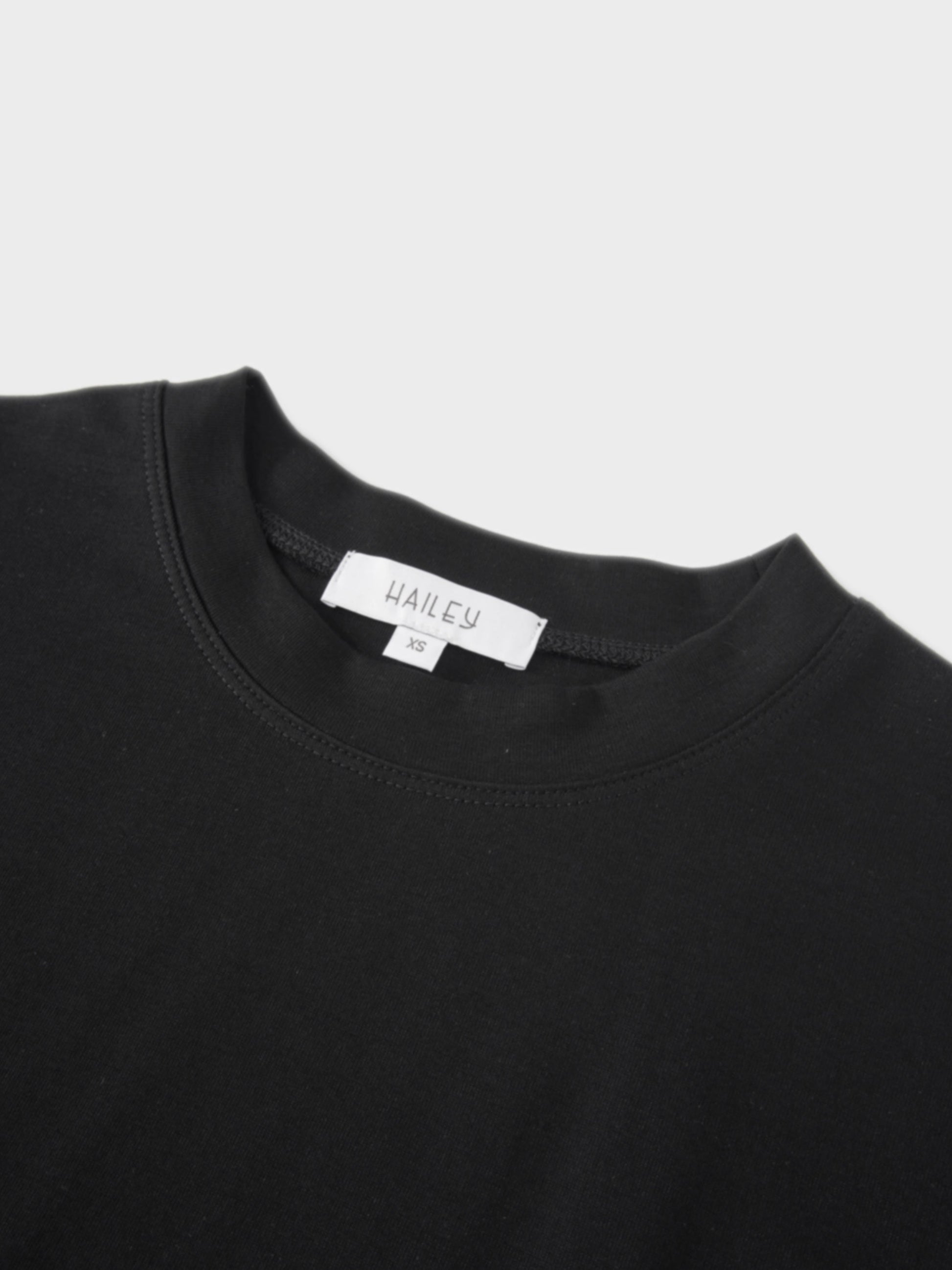 Black Side Tie T-Shirt Dress Casual Relaxed Fit New Arrival SS26-3