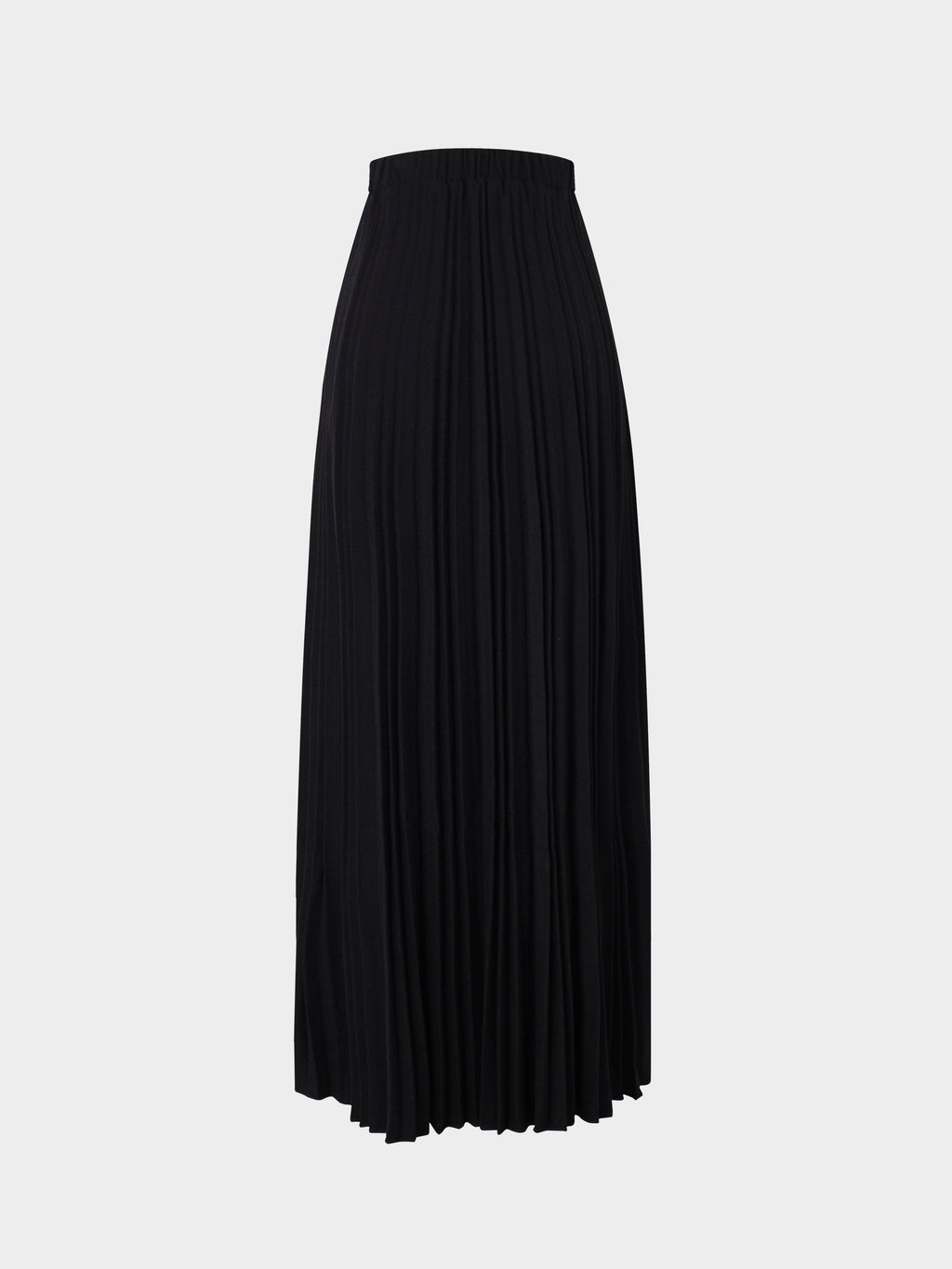 Wool Blend Pleated Black Skirt Warm Comfortable Stylish FW24-1