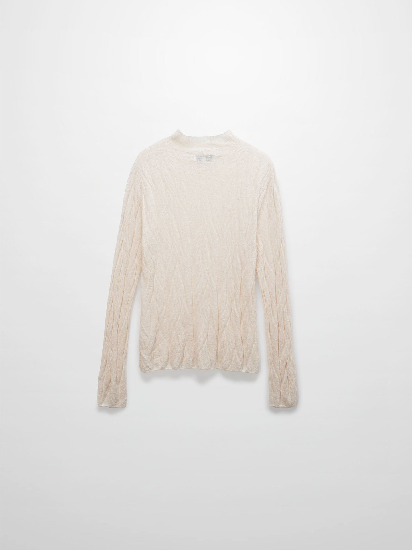 Blush Leaf Design Turtleneck Soft Stylish Casual Dressy Top-2