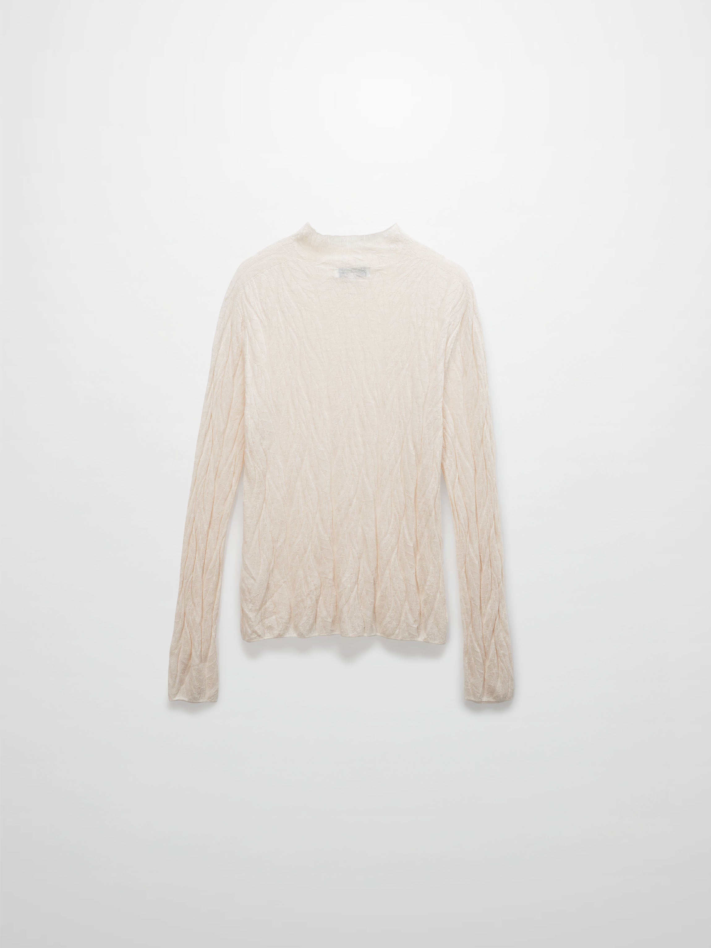 Blush Leaf Design Turtleneck Soft Stylish Casual Dressy Top-2