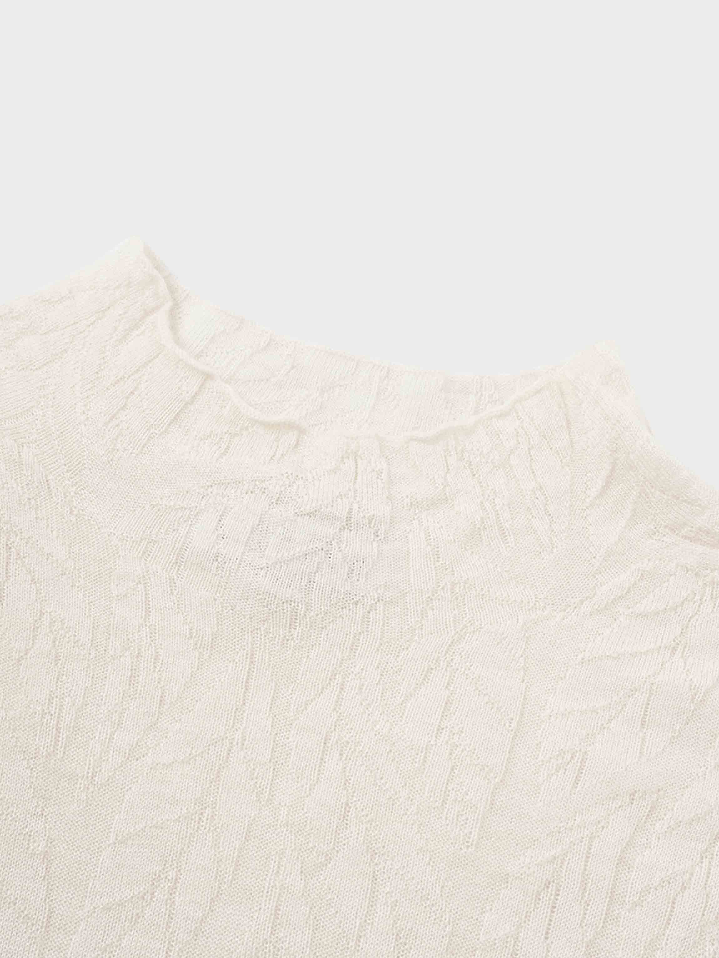 Blush Leaf Design Turtleneck Soft Stylish Casual Dressy Top-3