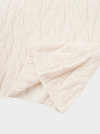 Blush Leaf Design Turtleneck Soft Stylish Casual Dressy Top-4