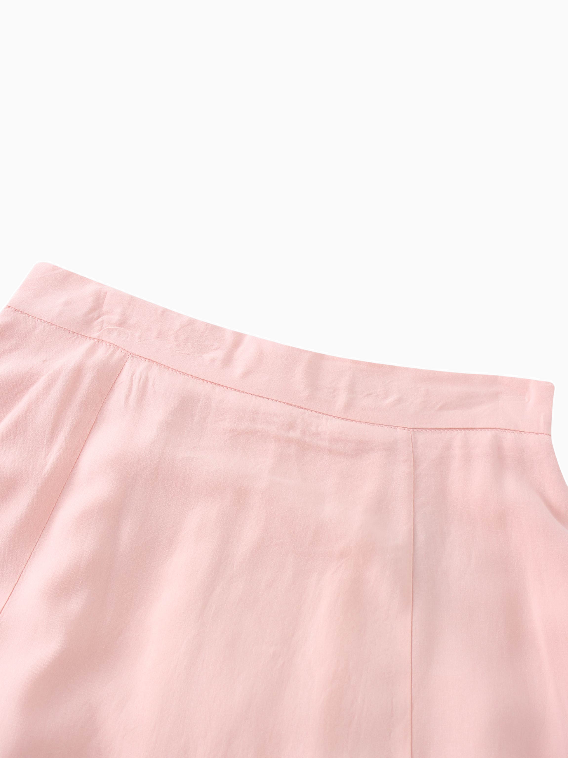 Trumpet Flare Skirt Summer Blush Lightweight Stylish Women's Skirt-2