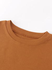 Classic Tee Long Sleeve Brown Soft Comfortable Casual Shirt-2