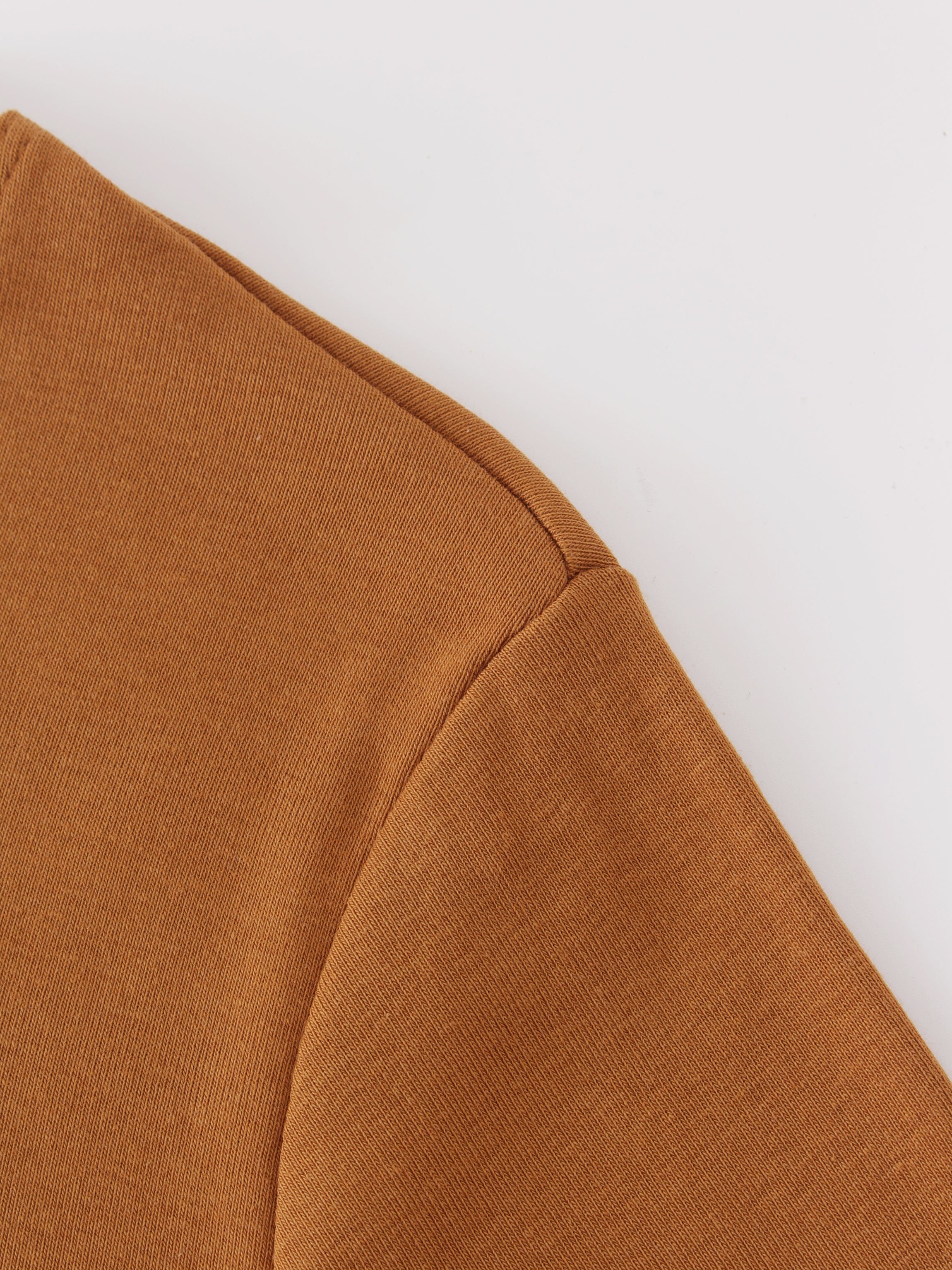 Classic Tee Long Sleeve Brown Soft Comfortable Casual Shirt-3