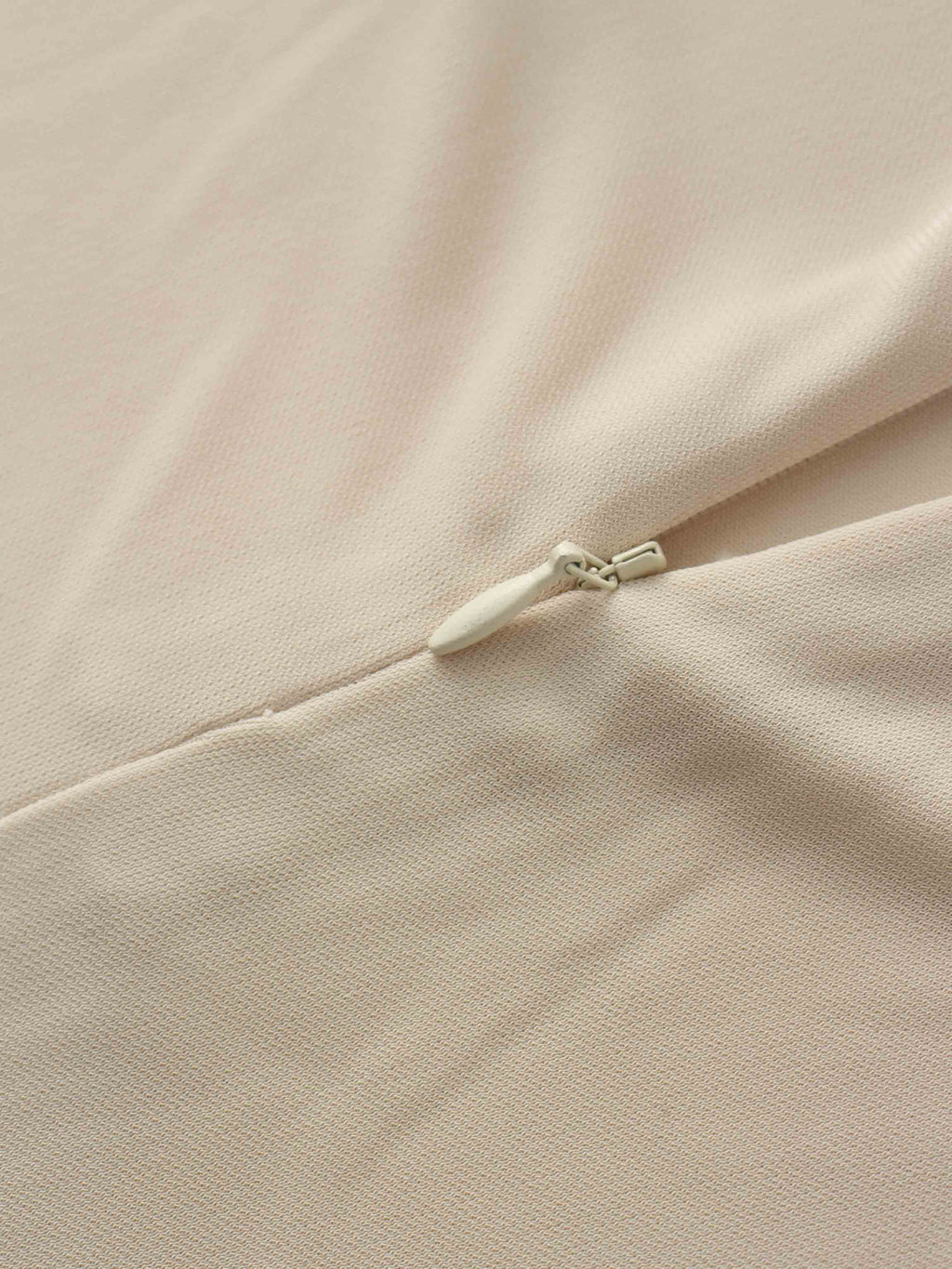 Princess Stitched High V Neck Cream Top Dressy Basic FW25 Online-2