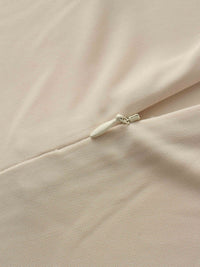 Princess Stitched High V Neck Cream Top Dressy Basic FW25 Online-2