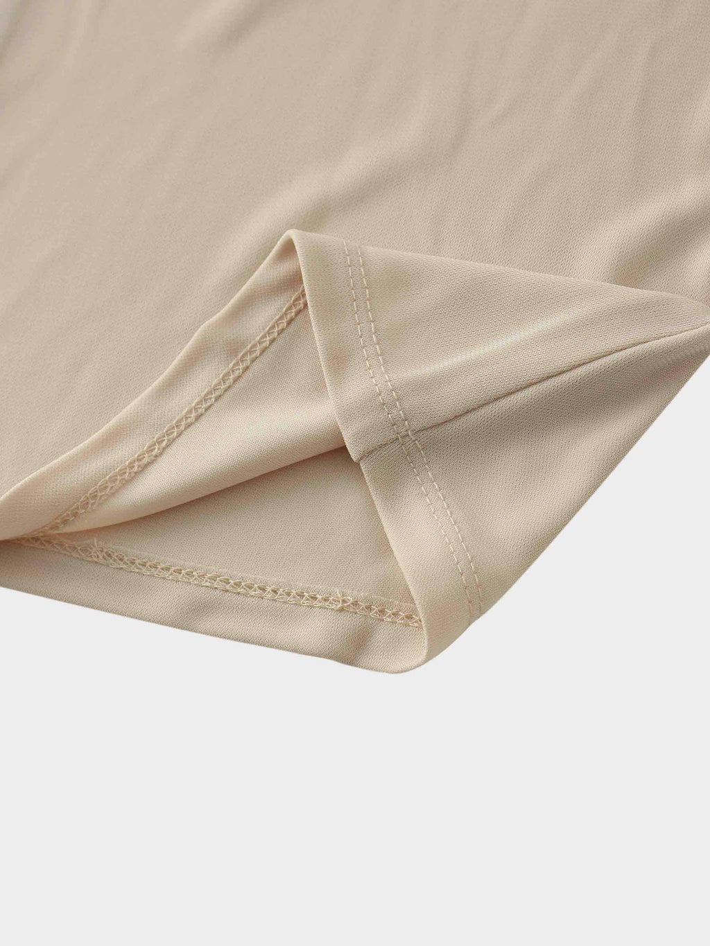 Princess Stitched High V Neck Cream Top Dressy Basic FW25 Online-3