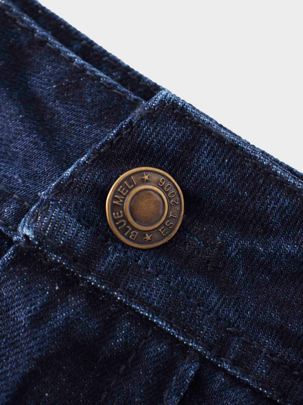 Dark Blue Denim Seamed Skirt Casual Basic FW25 New Arrival-4