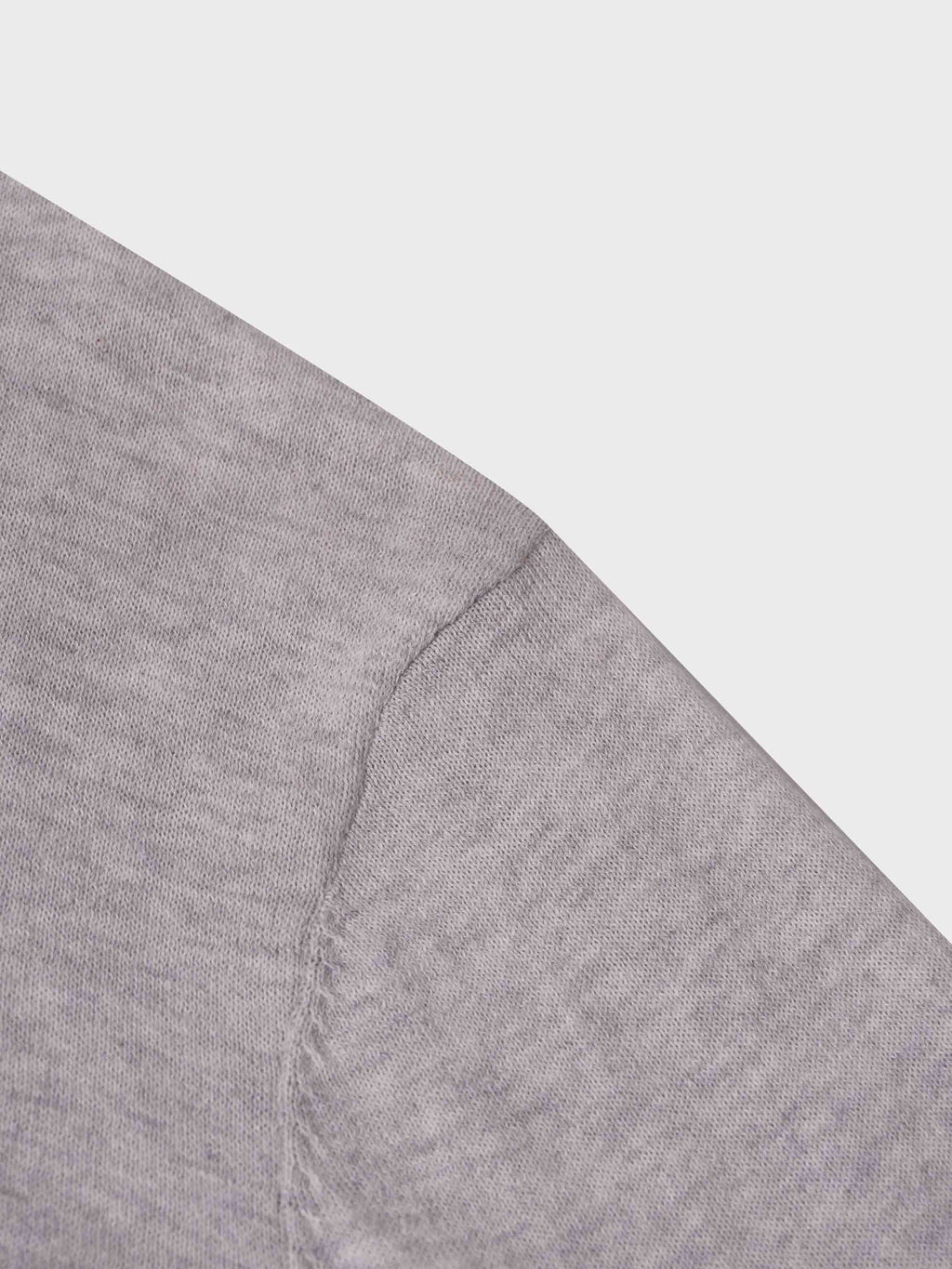 Close-up of a gray fabric texture on a white background