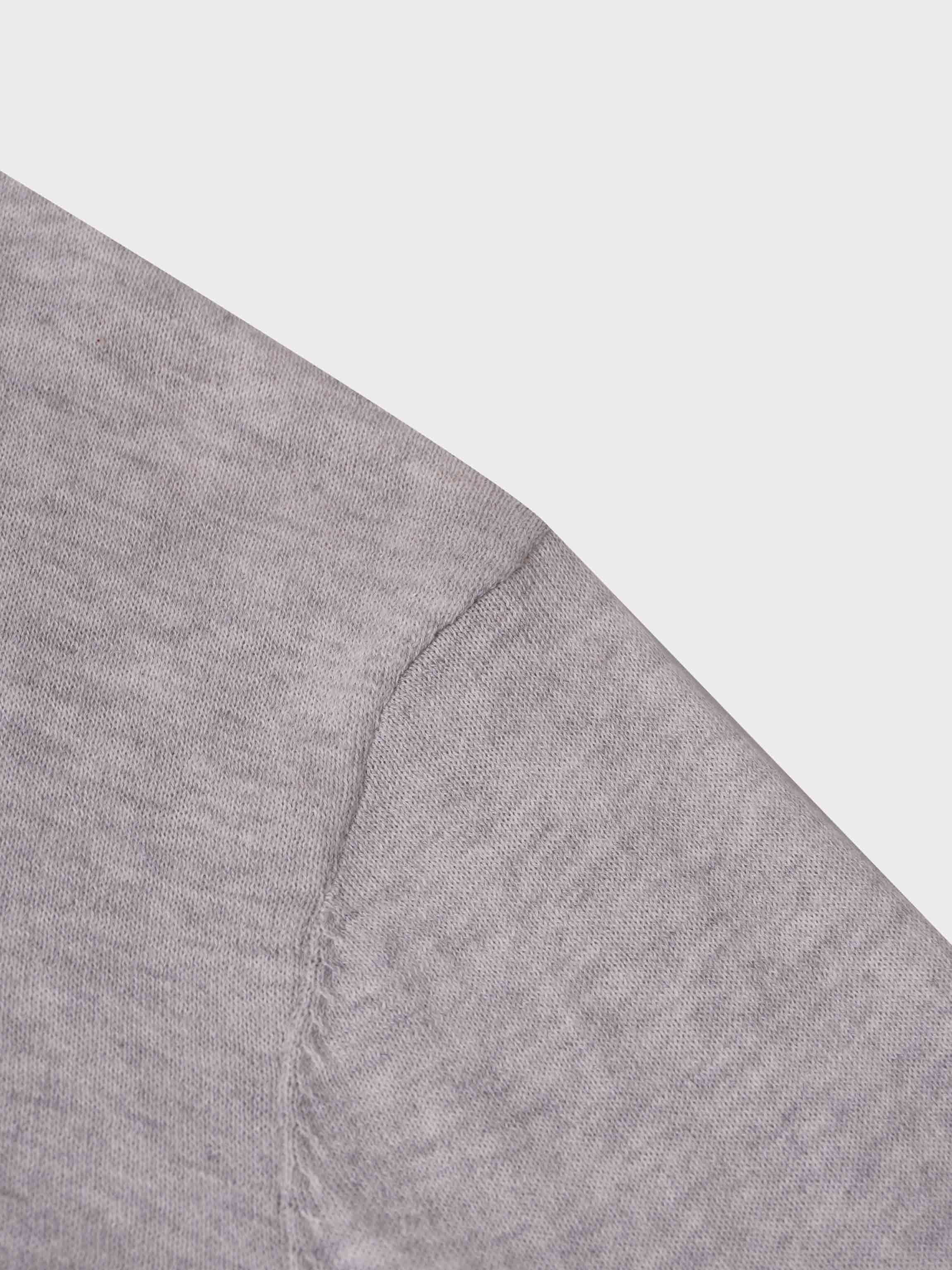 Close-up of a gray fabric texture on a white background
