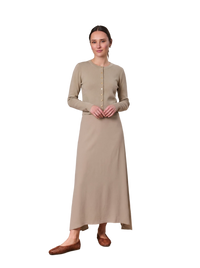 Gold Button Crop Cardigan Latte Cropped Knit Top Elegant Layering Piece-0
