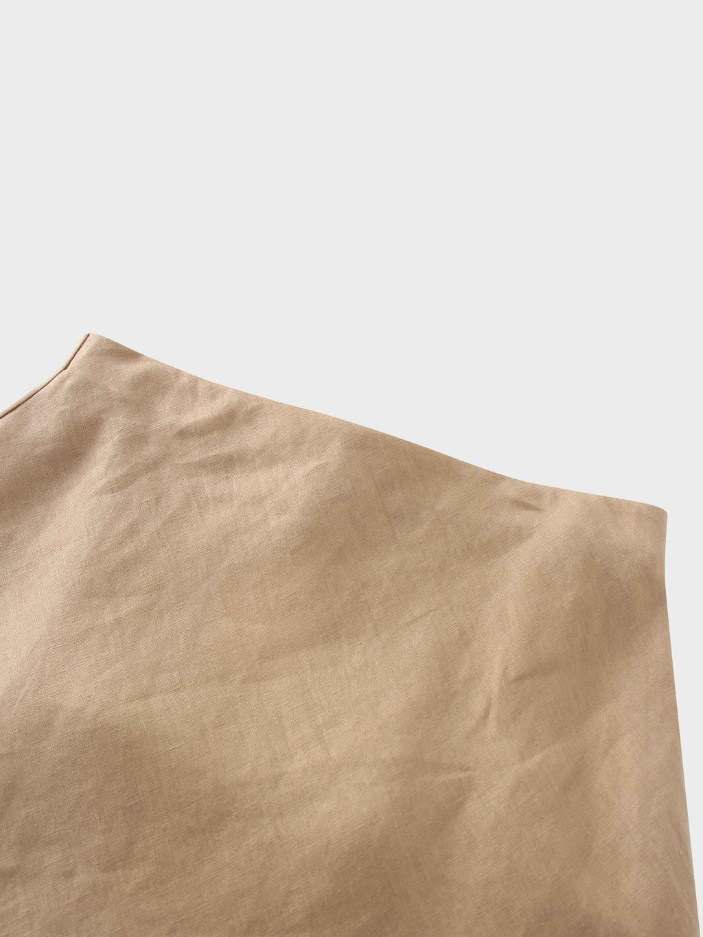 Beige fabric on a white background