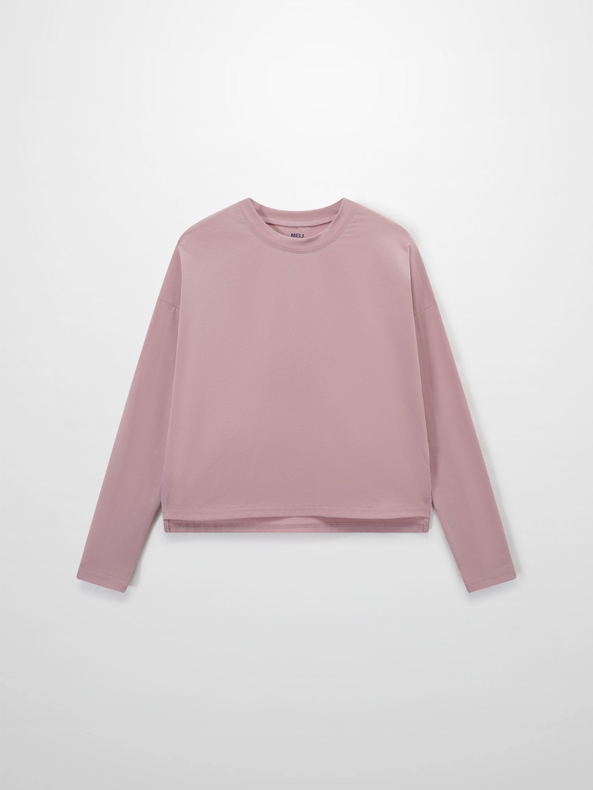 Cropped Boxy Tee Mauve Loose Fit Casual Summer Top Online New Arrival-1