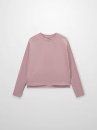 Cropped Boxy Tee Mauve Loose Fit Casual Summer Top Online New Arrival-1