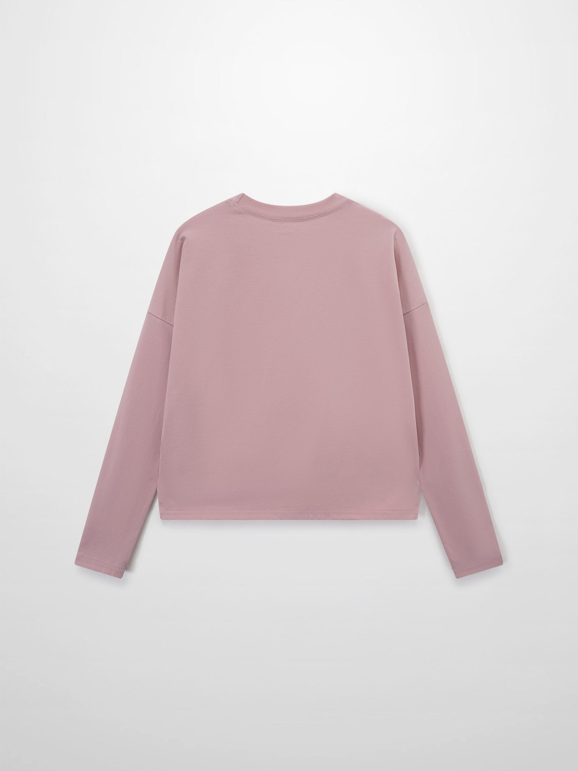 Cropped Boxy Tee Mauve Loose Fit Casual Summer Top Online New Arrival-2