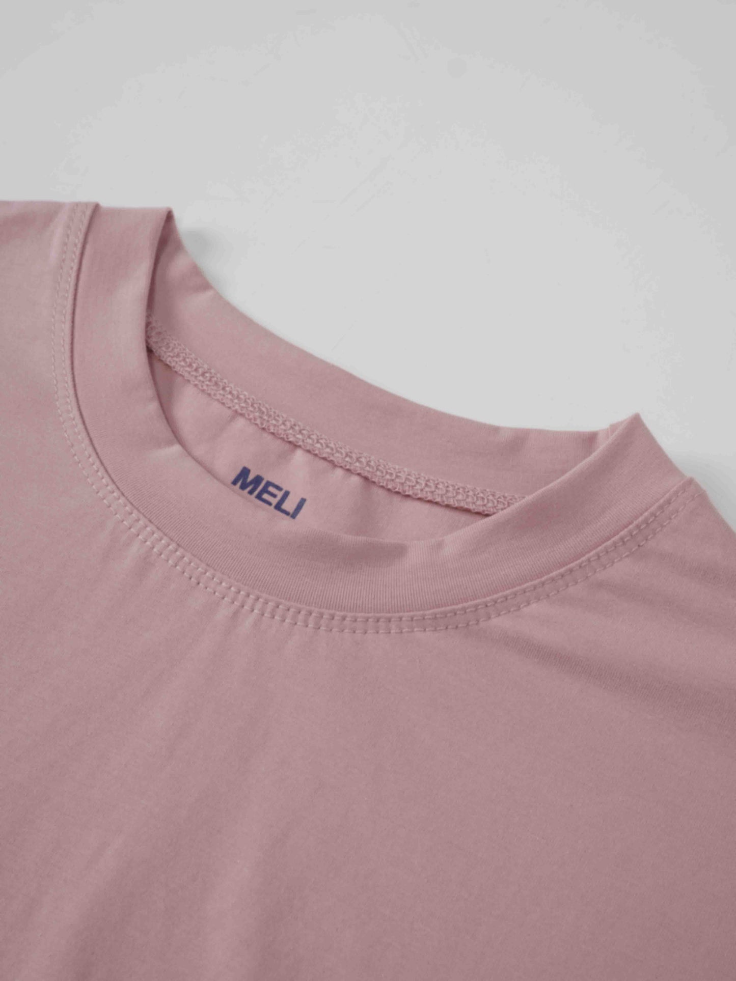 Cropped Boxy Tee Mauve Loose Fit Casual Summer Top Online New Arrival-4