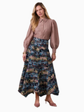 Textured Puff Sleeve Blouse Mushroom Elegant Volume Sleeve Top-0