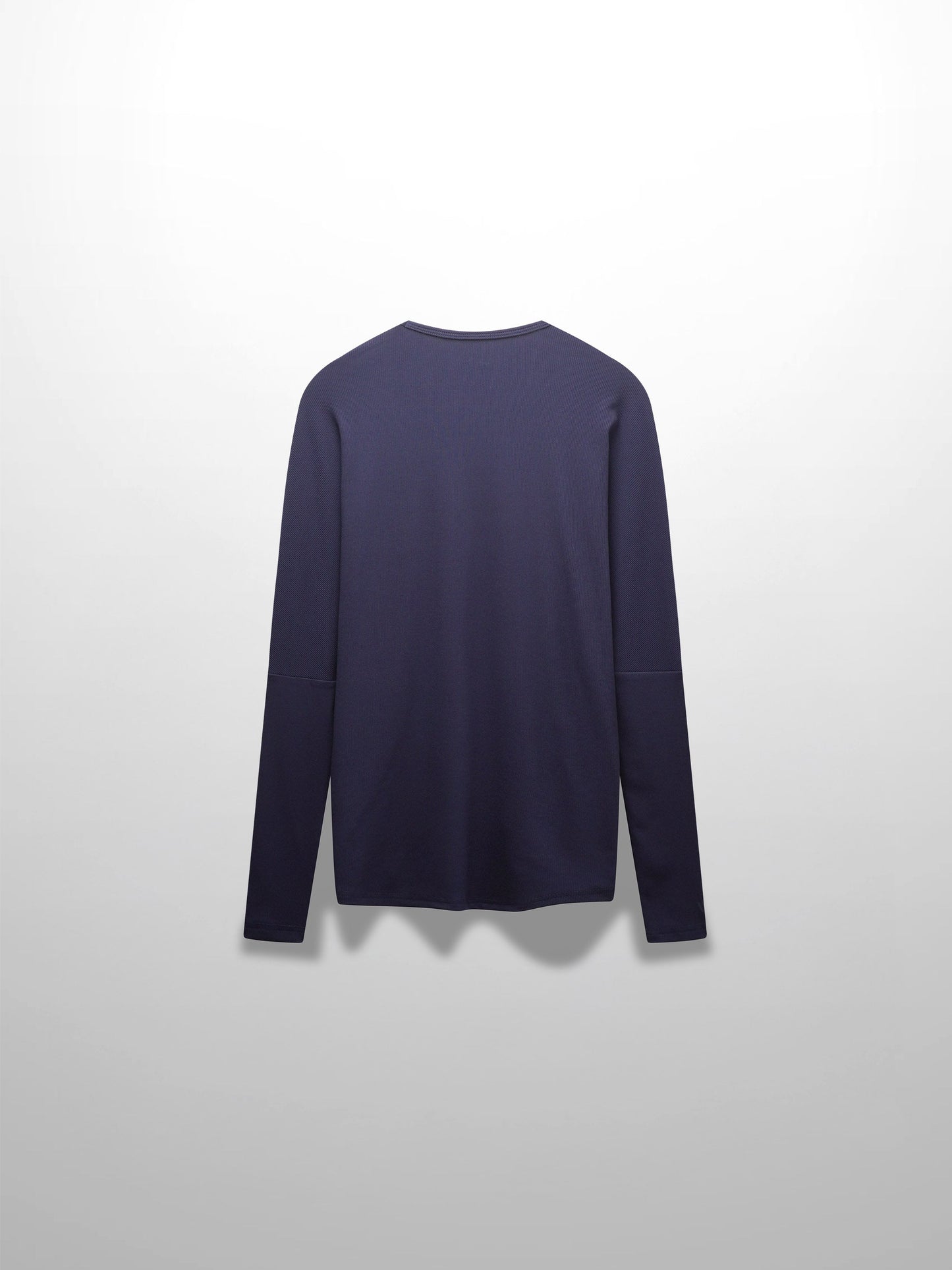 Crew Ribbed Dolman Tee Navy Comfortable Flattering Casual Top-3