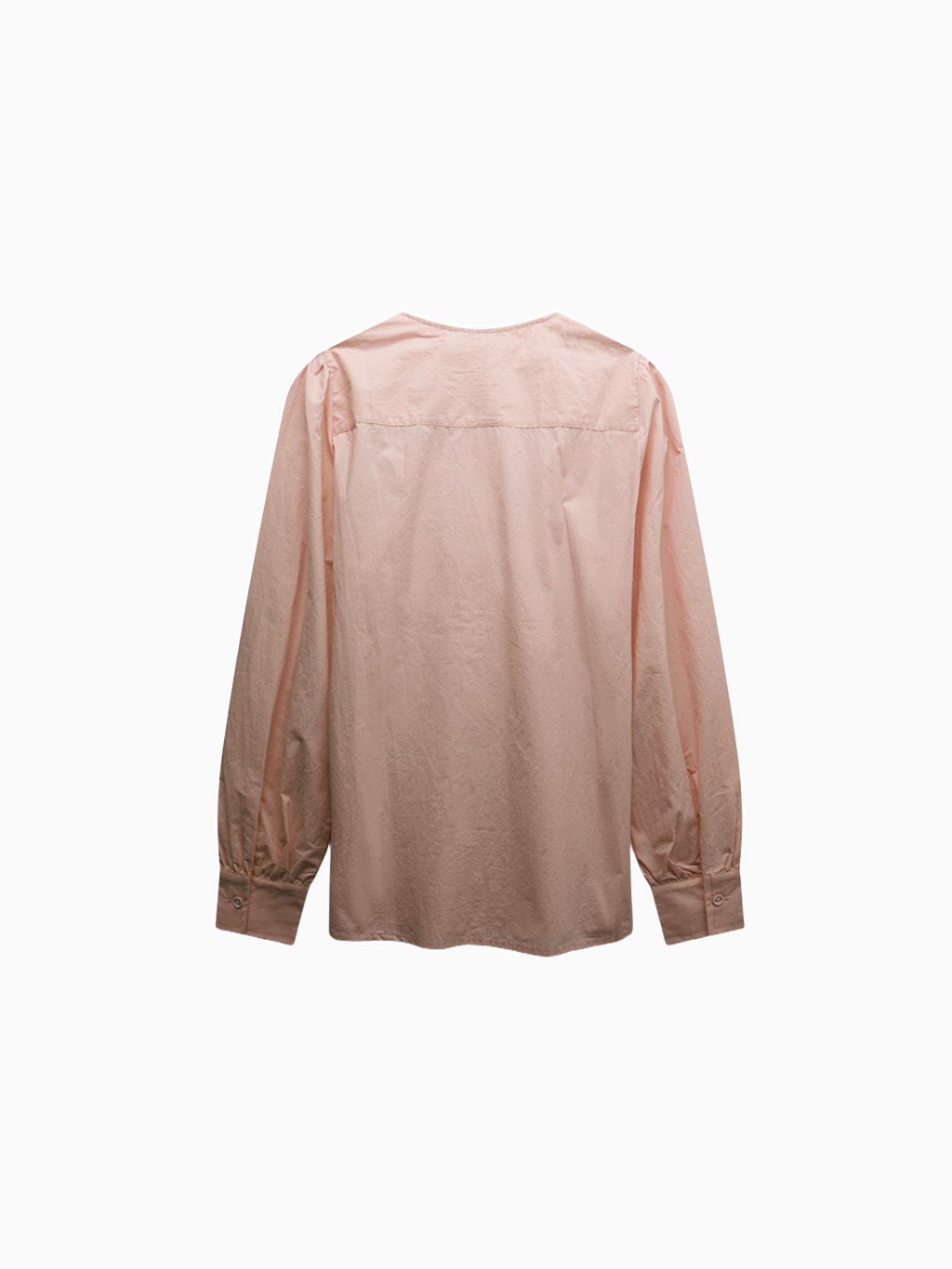 Asymmetrical Ruffle Rose Pink Blouse 100% Cotton Dressy Top-1