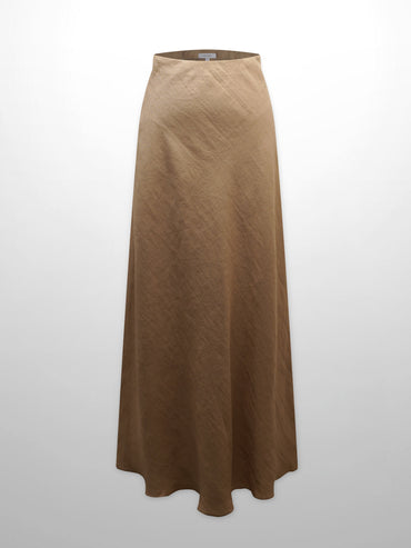 Brown skirt on a white background