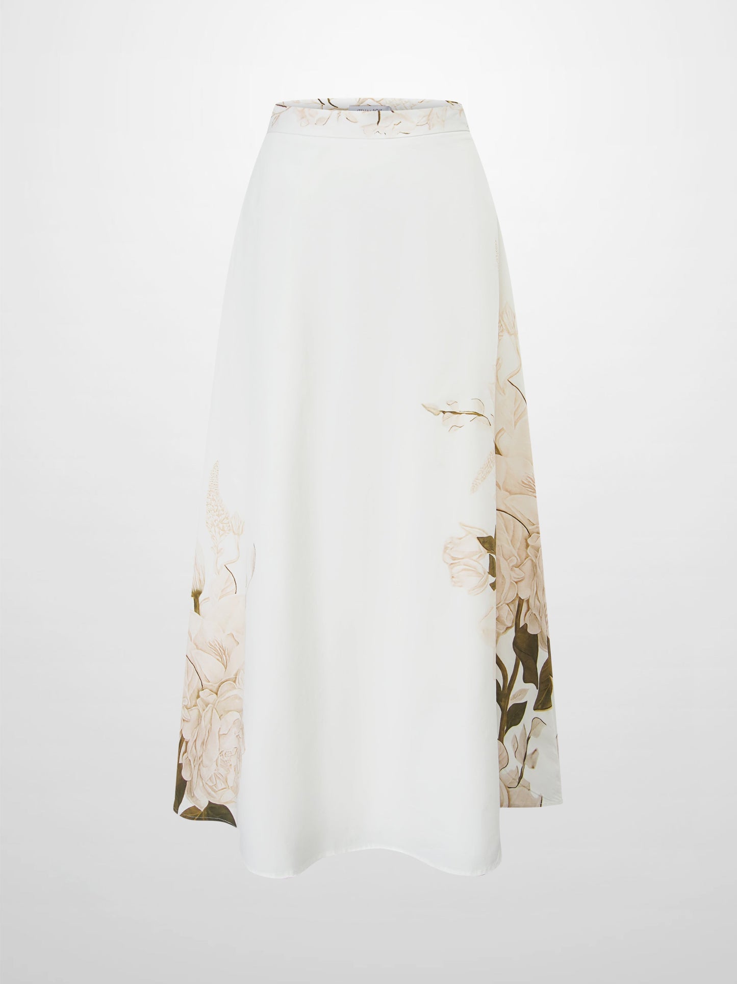 Floral-patterned skirt on a white background