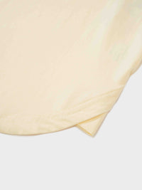 Oversized Yellow Rounded Hem T-Shirt Loose Casual Summer Tee-4